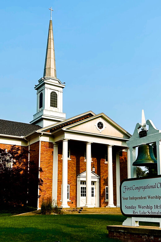 Portrait of outside of church