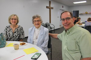 Members at a church social